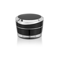 Schwarze doppelwandige Acryldose Mars mi slider