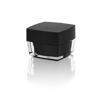 Schwarze Acryldose Cube 30 ml mit gl&aum productbox