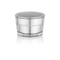 Silberne Acryldose Ella 50 ml mit gl&aum slider