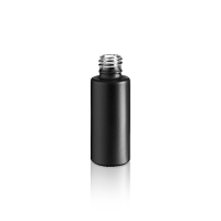 Mattschwarze runde Nagellackflasche Ivor slider